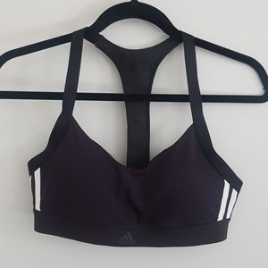 Adidas black sports bra